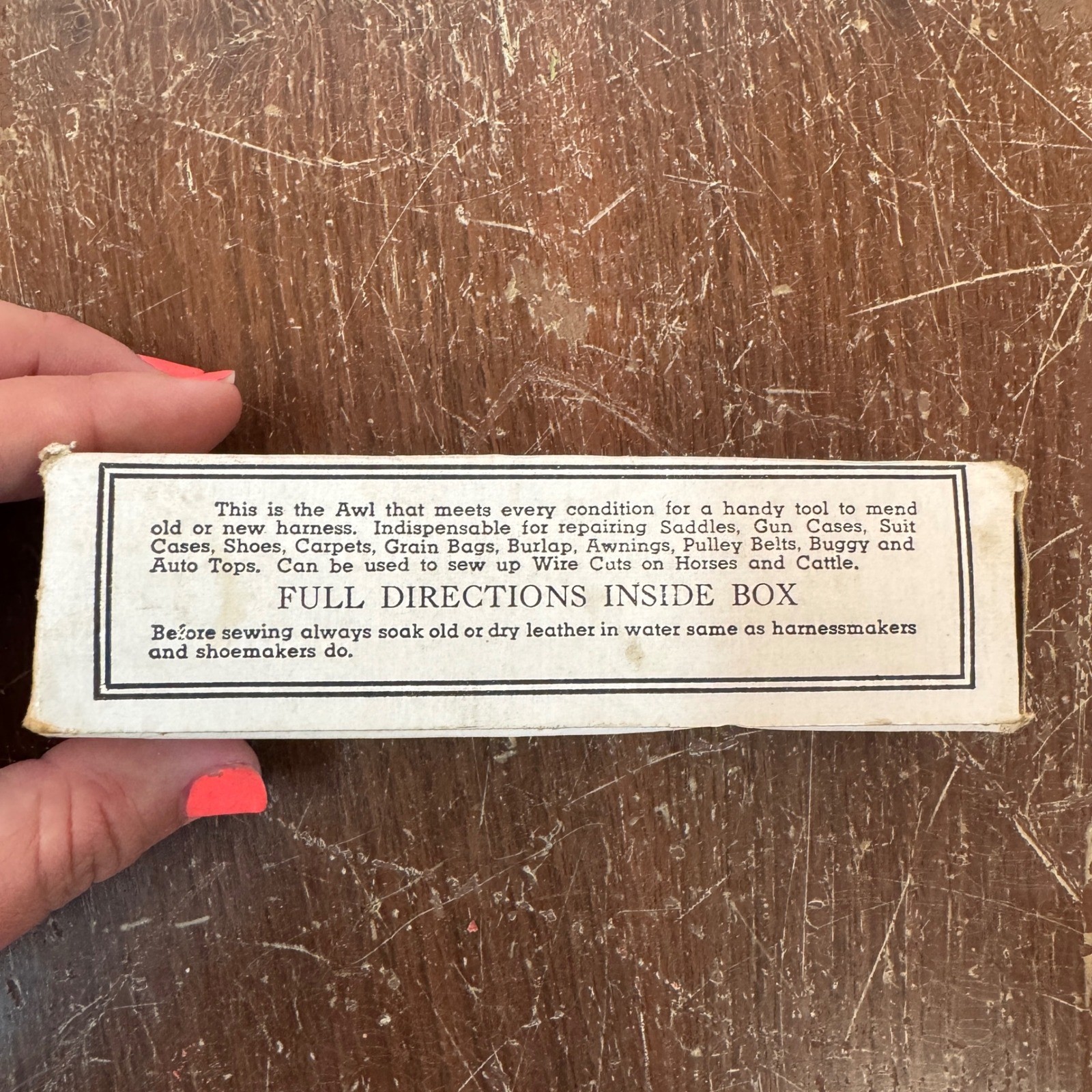 Vintage C.A. Myers Lock Stitch Sewing Awl Chicago Leather Repair Tool