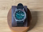 Vintage Seiko JDM SilverWave Z Emerald Sunburst Men Quartz Watch 7123-8190