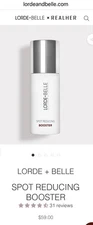 Lorde & Belle Spot Reducing Booster 0.1 Oz RETAIL $59 BNIB