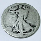 1919 S 50C Walking Liberty Half Dollar, Circulated Coin #6342