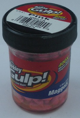 Berkley GMGPK 1'' Gulp Maggot Pink Duftköder Streubait 10 Ct