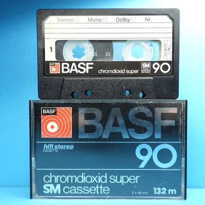   1x BASF Chromdioxid Super SM 90 * Type 2 * Cassette Kassette кассета * 1977