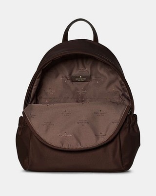 NWOT kate spade Staci dome black backpack with gold logo Kate Spade New York Staci Dome Medium Leather Backpack Bag  main image 2