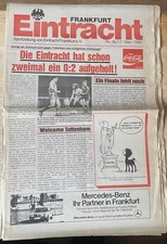 Eintracht Frankfurt v Tottenham Hotspur CWC 3rd Rd Match Programme 17.03.1982