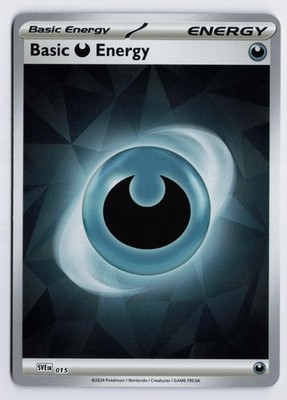 Basic Darkness Energy - - SVE #015 SVE: Scarlet & Violet Energies Holo NM