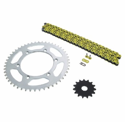Yamaha 99-01 WR400F, 03-14 WR450F Yellow Non O Ring Chain Sprocket Slv 15/50 114