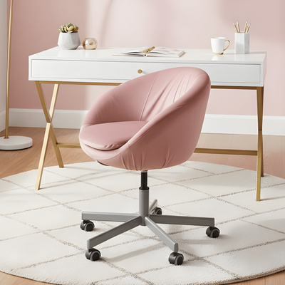 Blush Pink Velvet Slipcover, Compatible with IKEA Skruvsta Chair