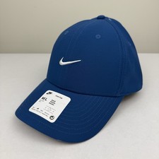 Nike Dri Fit NWT Club Cap - White Swoosh - Royal Blue - Size M/L - FV5563-476