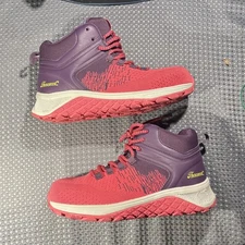 Women Thorogood Composite toe Slip Res No metal Purp/Pink  7.5 W work shoes