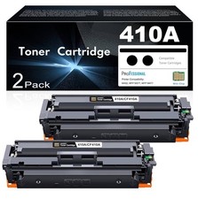 2 Pack 410A Black Toner Cartridges for HP Color Pro M452 M377 MFP M477 CF410A