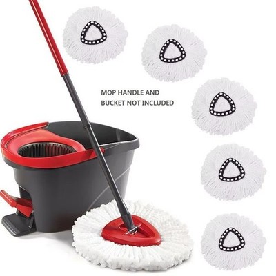 1pc Spin Mop Floor Magic Microfiber Rotating Dry Heads with Heads