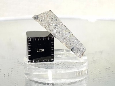 NWA 17675, Howardite, 1.45g, H.E.D. group meteorite chip, asteroid regolith