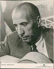 1961 New York Carlos Montoya Guitarist Portrait 8X10 Historic Vintage Photo