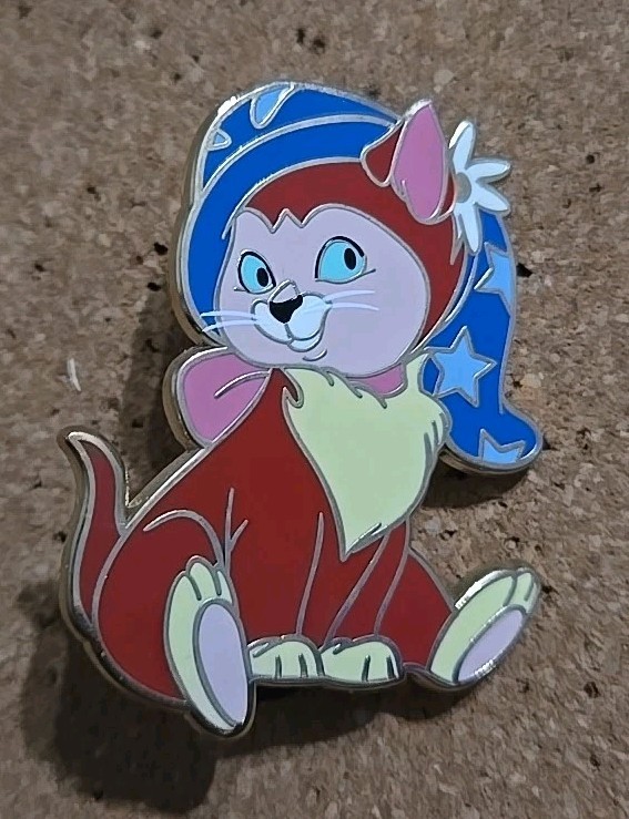 WDI Alice in Wonderland Dinah Sorcerer Mickey Hat Pin Rare LE 200