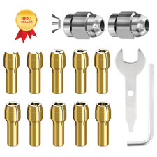Drill Chuck Collet Set for Dremel, 15PCS
