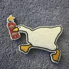 PEACE WAS NEVER AN OPTION GOOSE 2x2 Embroidered Morale Patch Hook Backing New