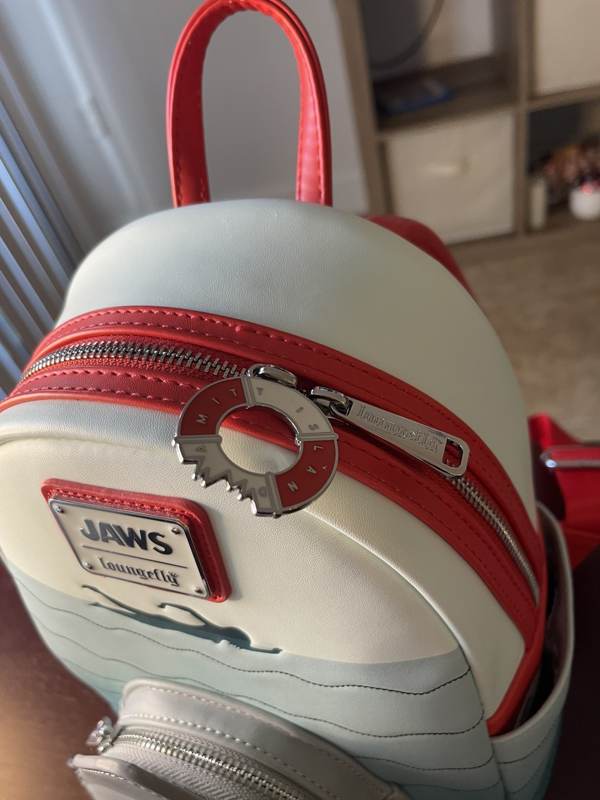 Jaws Loungefly Mini Backpack Universal Studios Fl… - image 3