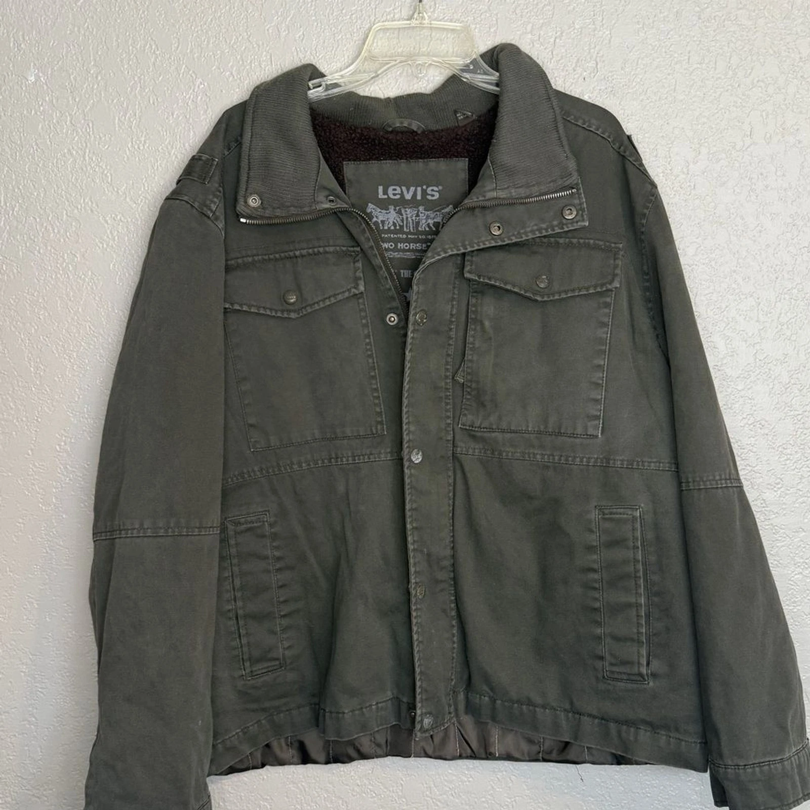 Levi’s Utility Jacket XXL Fleece Lined Military Workwear Style Jacket