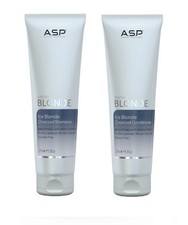 Image of ASP System Blonde Ice Blonde Charcoal Shampoo & Conditioner 275ml