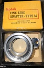 KODAK CINE LENS ADAPTER TYPE M FOR MAGAZINE 8 OR 16 CAMERAS