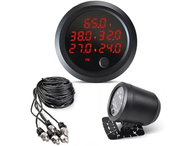 #ad #ad New Upgrade 12V 24V Five Pressure Air Pressure Gauge 2Inch 52mm 0 232PSI Red $69.99