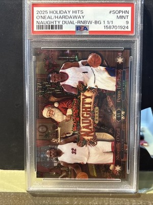 2025 Holiday Hits Naughty Shaquille O’Neal & Penny Hardaway 1/1 PSA 9 POP 1