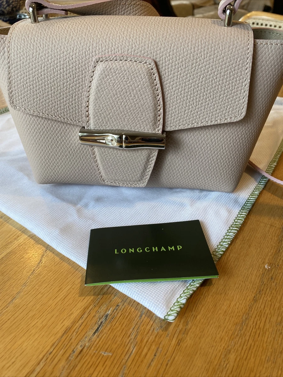 NWT Longchamp Roseau Mini Sml Crossbody Bag PALE PINK Made in