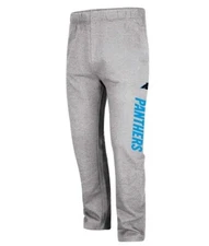 Carolina Panthers Men's Big & Tall Critical Victory Fleece Sweatpants - Gray