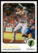 Luis Barrera 2022 Topps Heritage High Number #651 Oakland Athletics