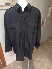 511 Tactical Shirt XL Men Black Long Sleeve Shirt 3/4 Zip Style 42147