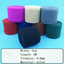 2M 5cm Large Nylon Bande Élastique Extensible Bordure Ruban DIY Matériaux Creuse