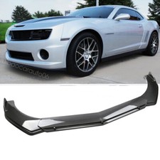 For 10-13 Chevy Camaro Ss Carbon Fiber Style Front Bumper Lip Spoiler Splitter