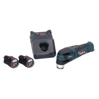 Bosch Gop 12V-28 Professional Akku Multi Cutter Starlock + 2X Akku 2 Ah + Lader