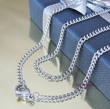 Edelstahl Panzerkette 2-3mm Silber Gold Halskette 35-120cm Anhänger Damen Herren