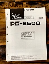Pioneer PD-8500 Lettore CD Manuale di servizio *Originale*