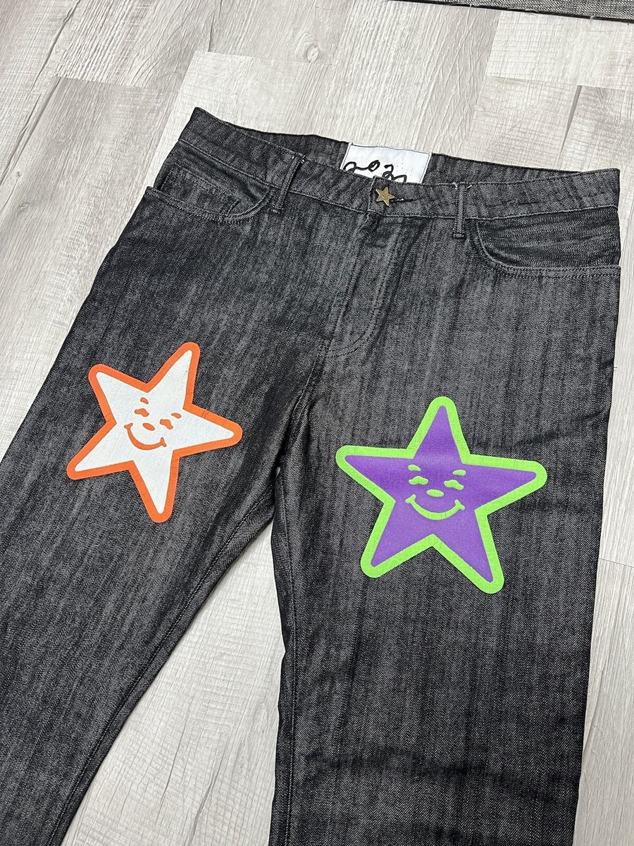 RARE 2022 Asspizza Happy Star Jeans Custom Hardware 38x31 | eBay