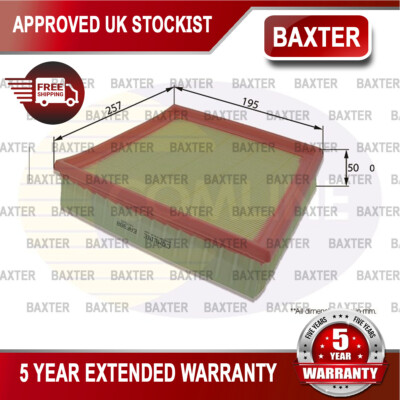 Fits Jaguar F-Pace XF XE 3.0 D 5.0 + Other Models Baxter Right Air Filter
