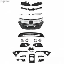For Honda HRV HR-V 2019-21 Front Bumper Grille & FOG LIGHT & Bracket & Tow Hook