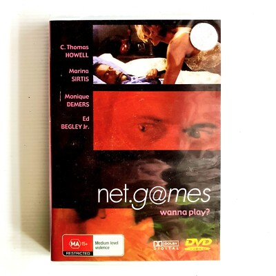 net.g@mes Net Games DVD 2003 Thriller, C. Thomas Howell, Marina Sirtis, Reg All 