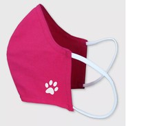 Pink Dog Paw - Face Mask Adult Youth Fashion 2 Layers  Pocket Made in US