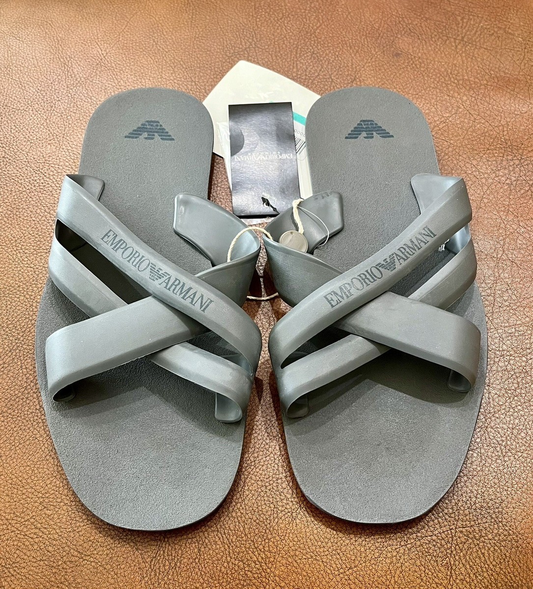 NEW EMPORIO ARMANI MEN SANDALS SWIMWEAR SIZE 10 USA | eBay