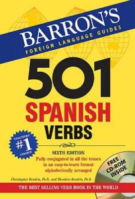 #ad Barron#x27;s Foreign Language Guides: 501 Spanish Verbs Bo VERY GOOD $4.44