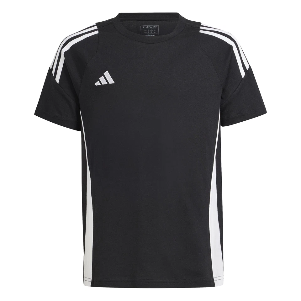 ADIDAS T-Shirt Baumwolle Kinder schwarz - TIRO24 SWTEEY - BLACK/WHITE - IJ9953