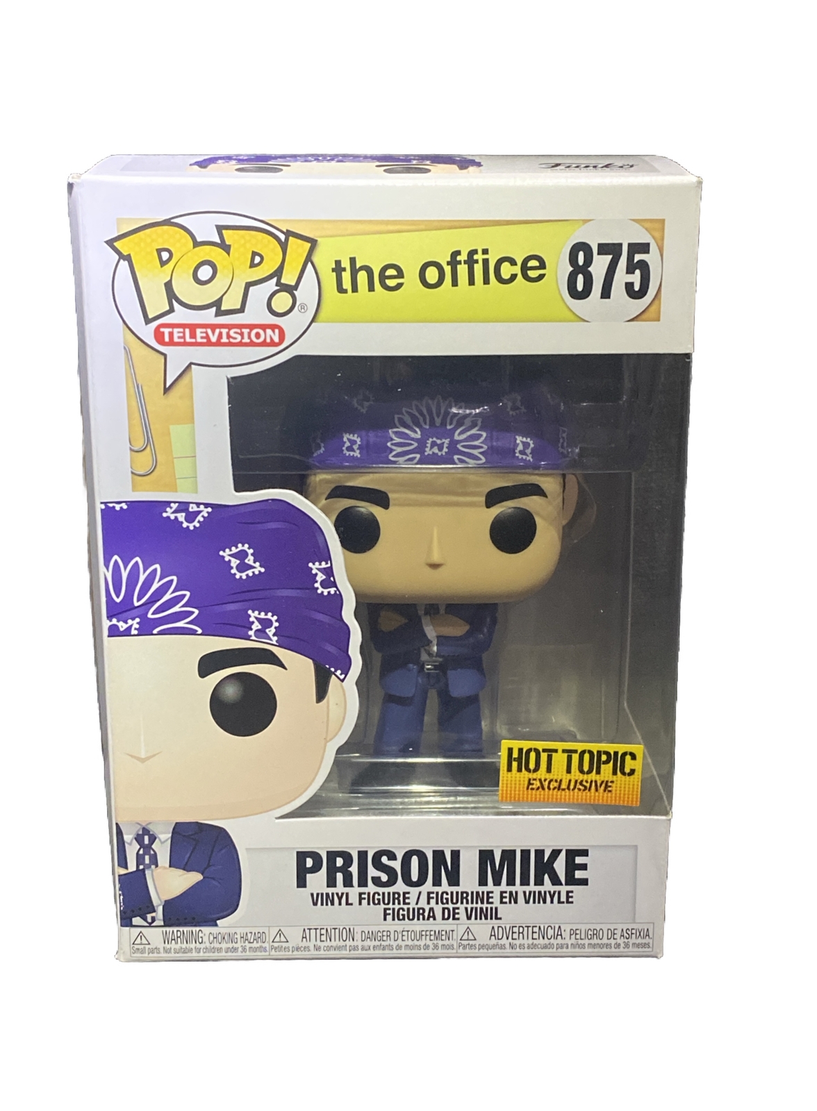 Sale Funko Pop! Vinyl: The Office - Prison Mike - Hot Topic (Ht) (Exclusive) #875