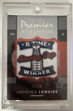 Jacques Lemaire Limited 52/99 OPC Premier 8 Time Stanley Cup Patch 2007-08 NM-M