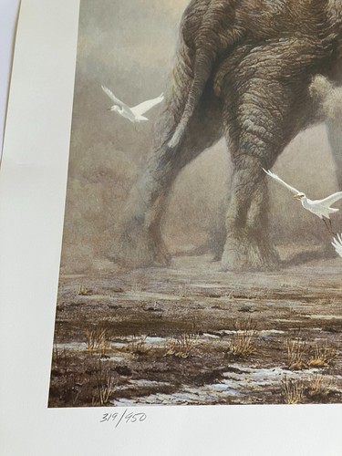 Robert Bateman - Sparring Elephants-Limited Edition Print - Picture 3 of 5