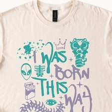 Camiseta gráfica I Was Born This Way Alien Butterfly