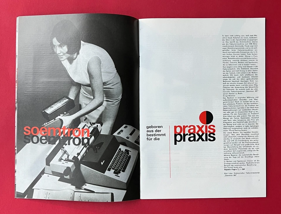 DDR Broschüre zu Messe Leipzig 1967 buero technica Schreibmaschine    ( F23062 - Bild 4 von 4