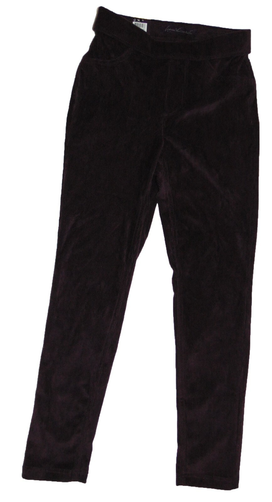Gloria Vanderbilt Women's Knit Corduroy Pant Pull on Skinny XS Cotton  Purple | eBay