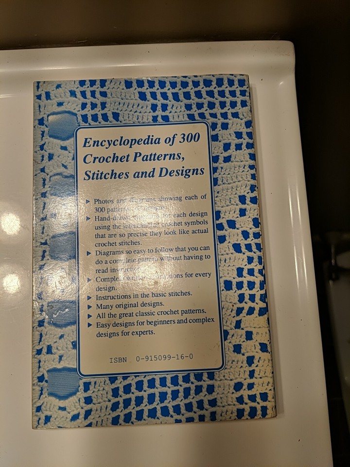 Encyclopedia Of 300 Crochet Patterns, Stitches & Designs. 240pgs